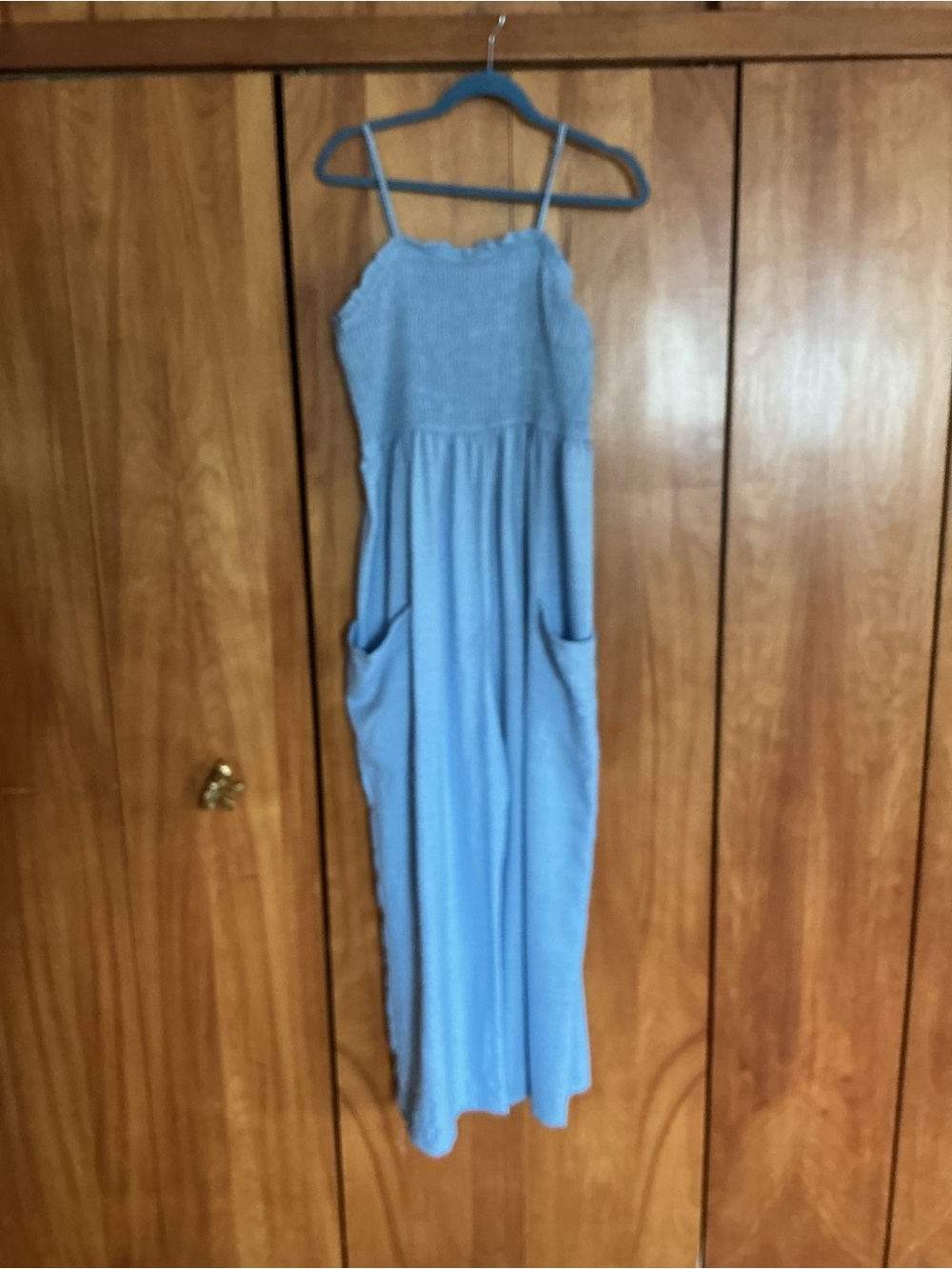 Light Blue jumpsuit with Pockets